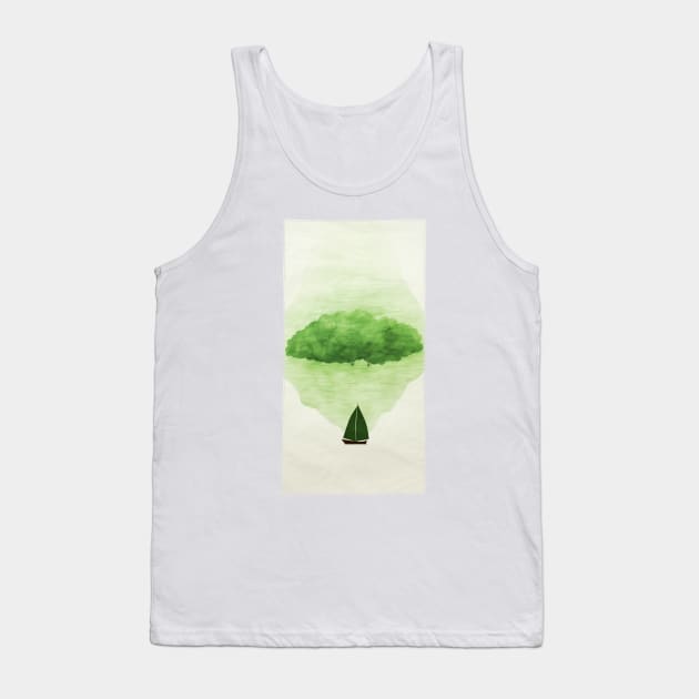 GREEN LEAF BOAT Tank Top by bnyahya